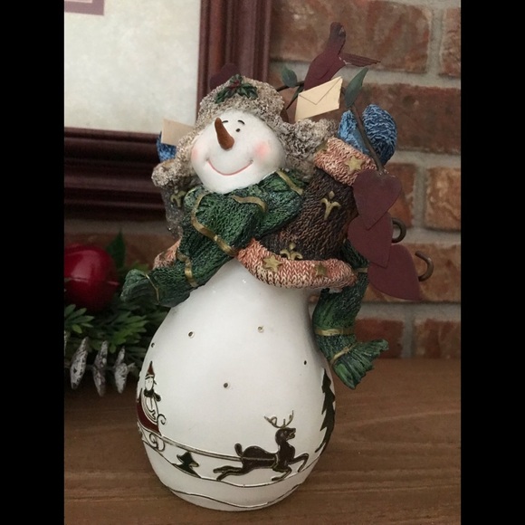 ❤️Rare Home Interiors Winter Snow Snowman‼️FINAL SALE - Picture 6 of 9